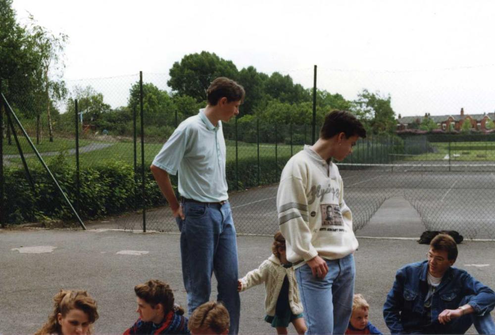 Dave Sharpe, Mike Heyes, Tom Dunn May 1990
