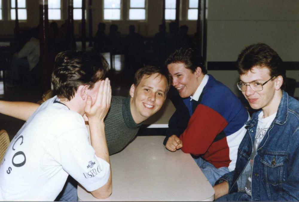 Dave Sharpe, Darren Hey, Martin Fisher, Tom Dunn May 1990