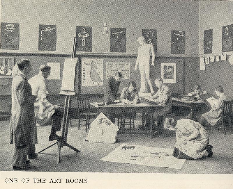 Wigan Mining and Technical College. Art Room 1941