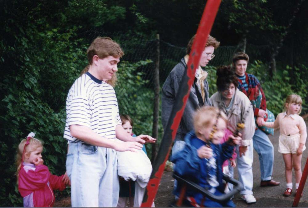 Ian Blundel, Martin, Pauline, Jayne, May 1990