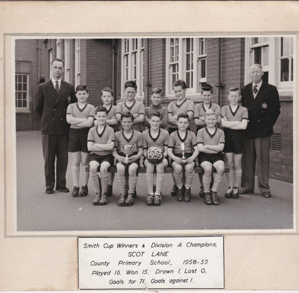 Scott Lane Primary School Football Team 1958-1959