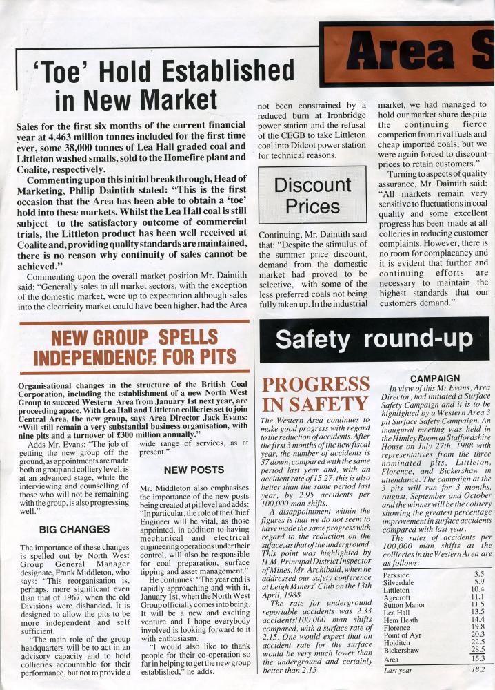 Parkside colliery Quarterly Newsletter - Nov 1998 -002
