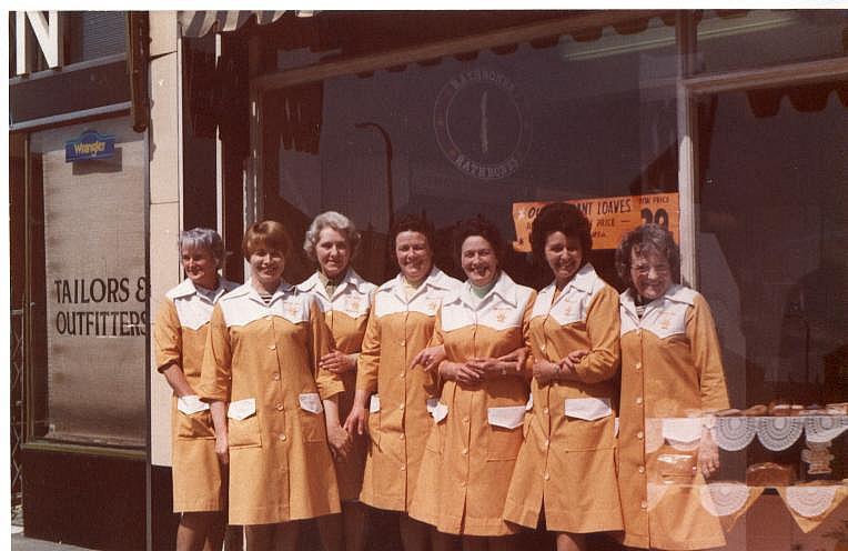 Rathbones staff at Pemberton shop 1982