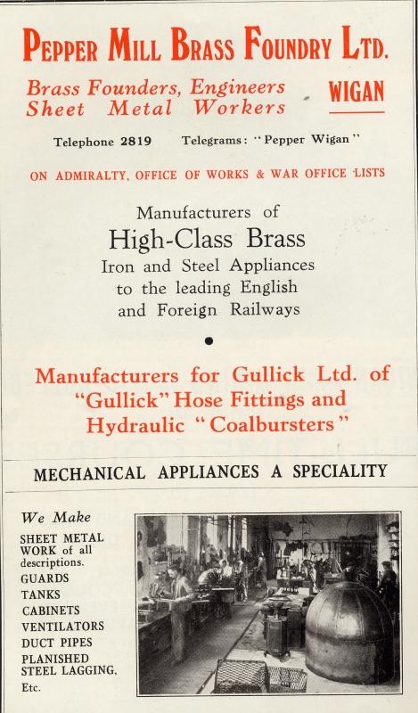 Pepper Mill Brass Foundry advert c.1940