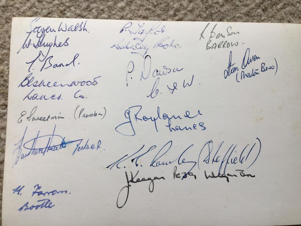 Signatures from Police Motor Driving School