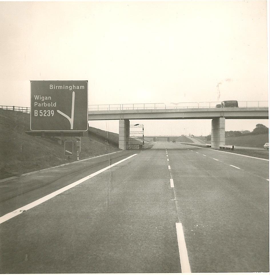 21st July 1963. M6 Motorway north of Boundary Lane Standish. 