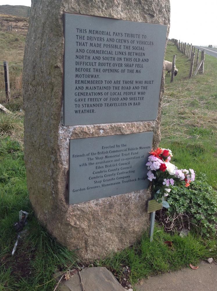 Monument on Shap summit.