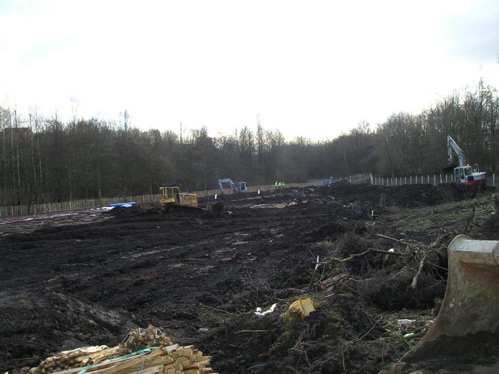 Site clearance for the main dam works. 10-02-10.