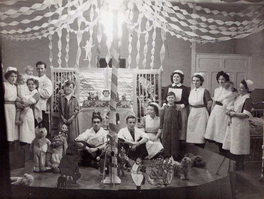 Staff at Billinge Hospital, 1950/60s.