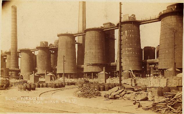 Blast furnaces at Wigan Coal & Iron Co Ltd