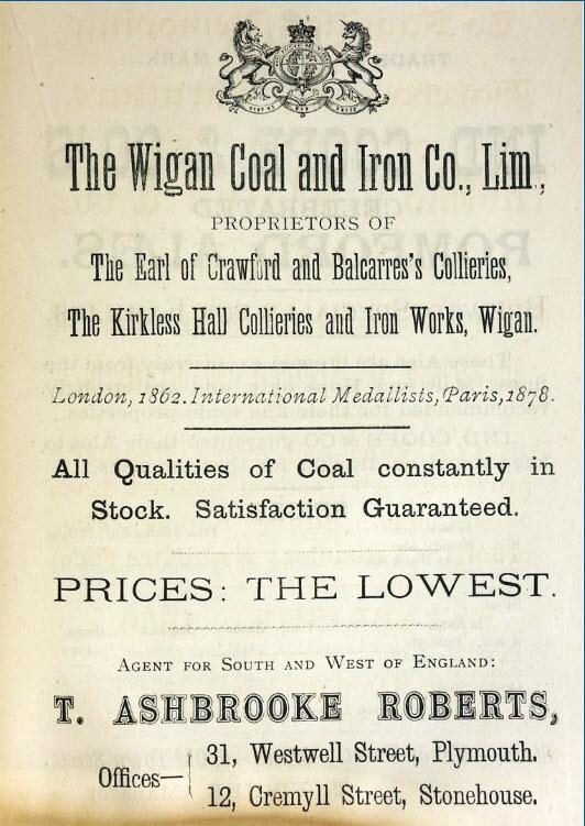 Wigan Coal & Iron Advert