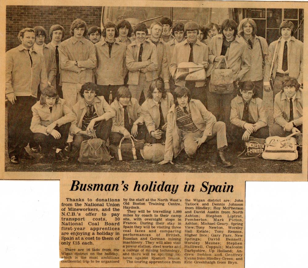 Apprentices "Busman's Holiday" to Spain