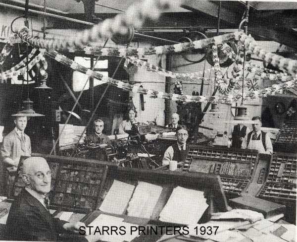 Starr's Printers, 1937.