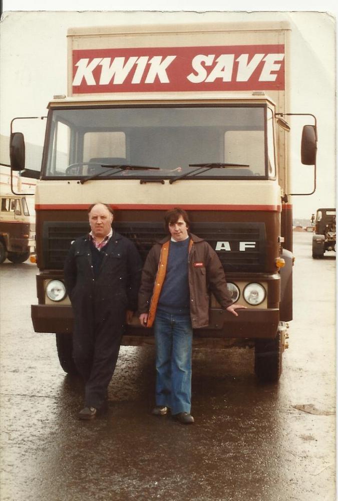 1978   photo of the New rigid 16 tonner just arrived from paint shop