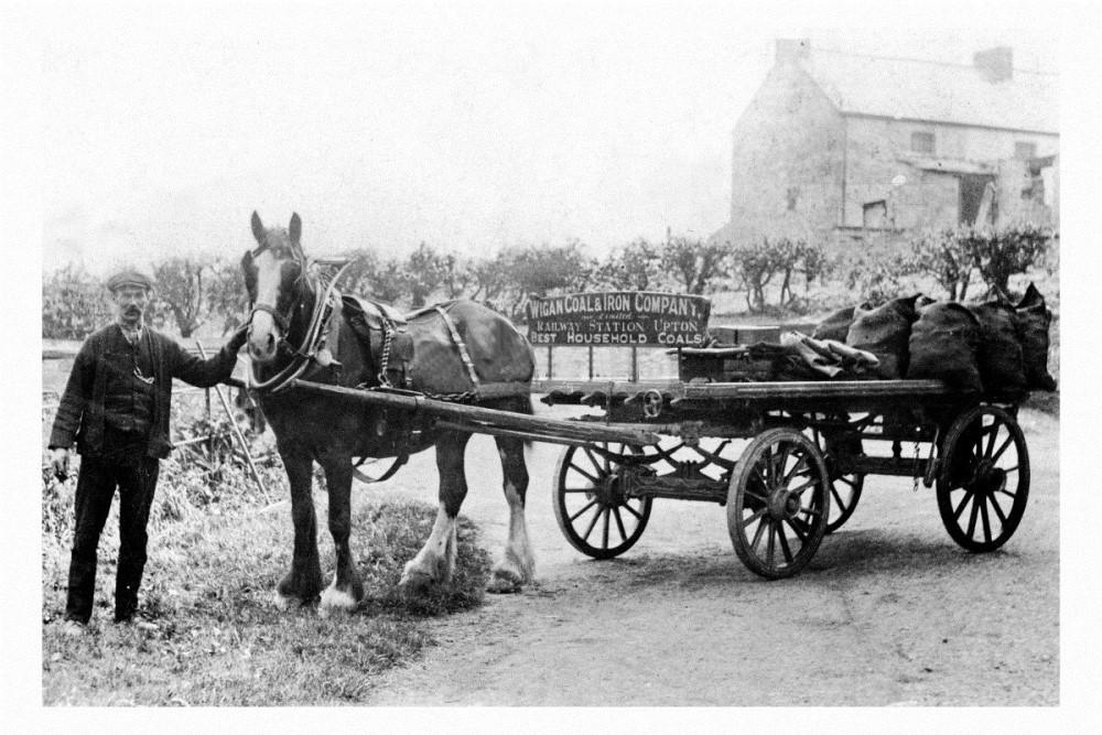 Delivery horse and cart