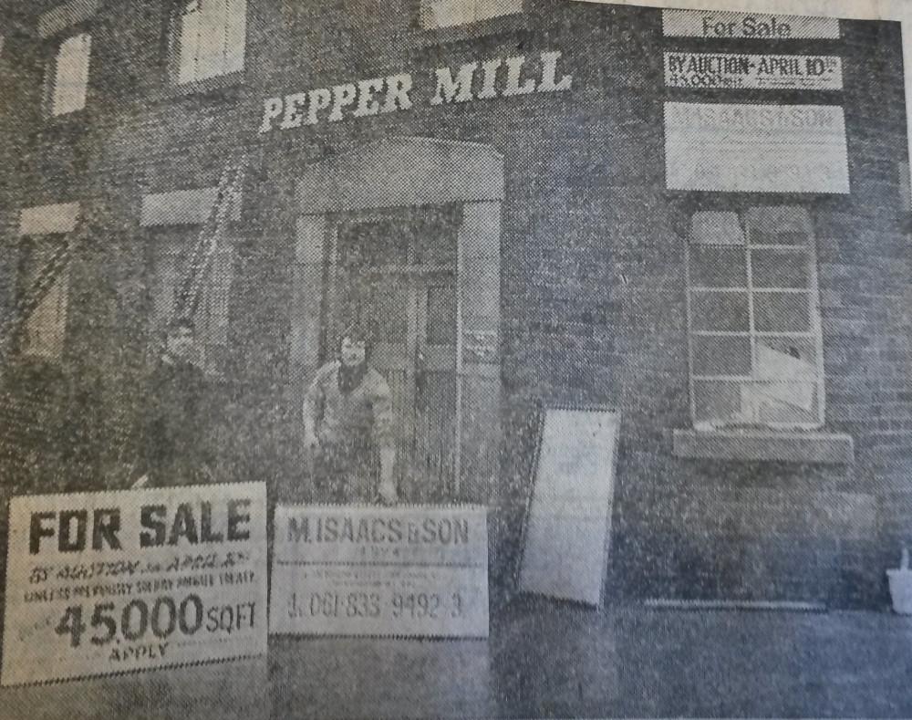 Pepper Mill closure 1980's