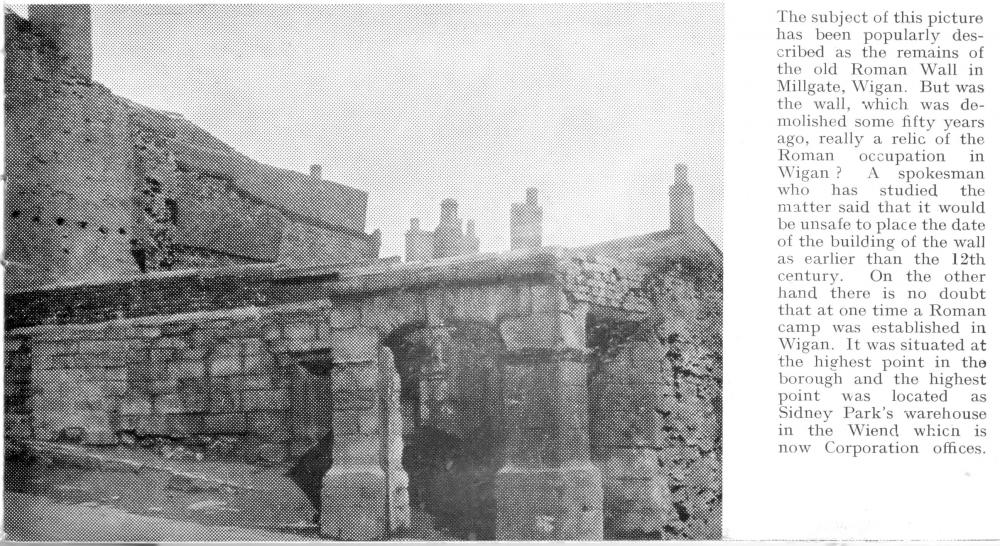 Supposed Roman wall on Millgate