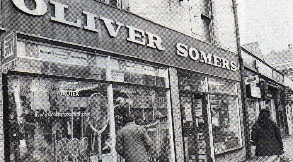 Oliver Somers on Mesnes Street Wigan. 1970s