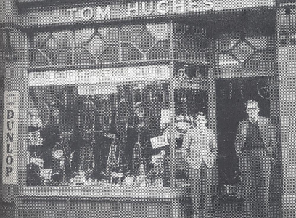 Tom Hughes Cycle Shop 1950's.