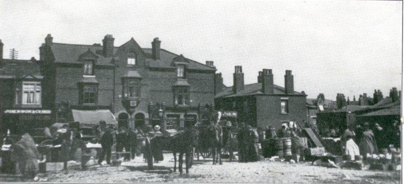 A corner of the Market Square, 1914.
