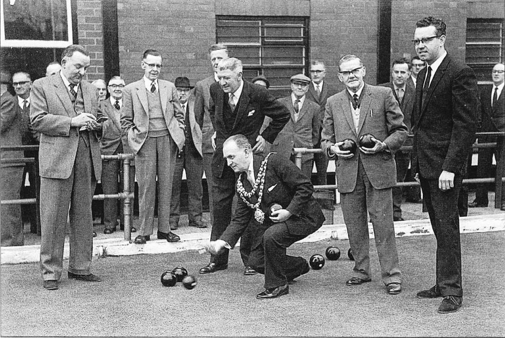 Wigan Subscription Bowling Green,Official Opening of the Green, by the Mayor (c1966 )