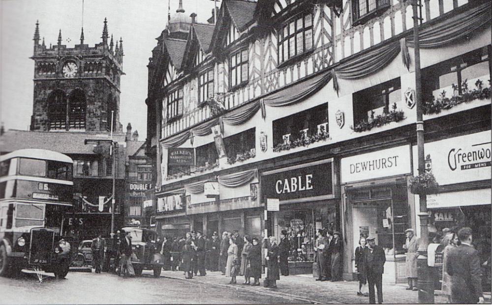 Some of the shop fronts in the 1950's
