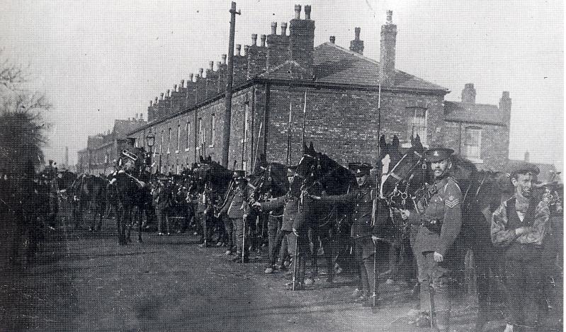 Troops in Bolton House Road 1921