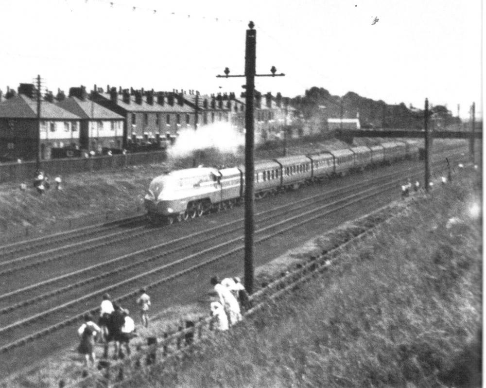 Coronation Scot Passing Through Golborne In 1937