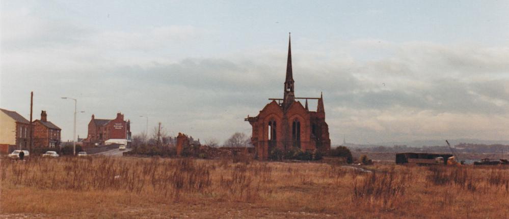 Godfrey Jones's pictures of the demolition of the old St Mary's church in 1978
