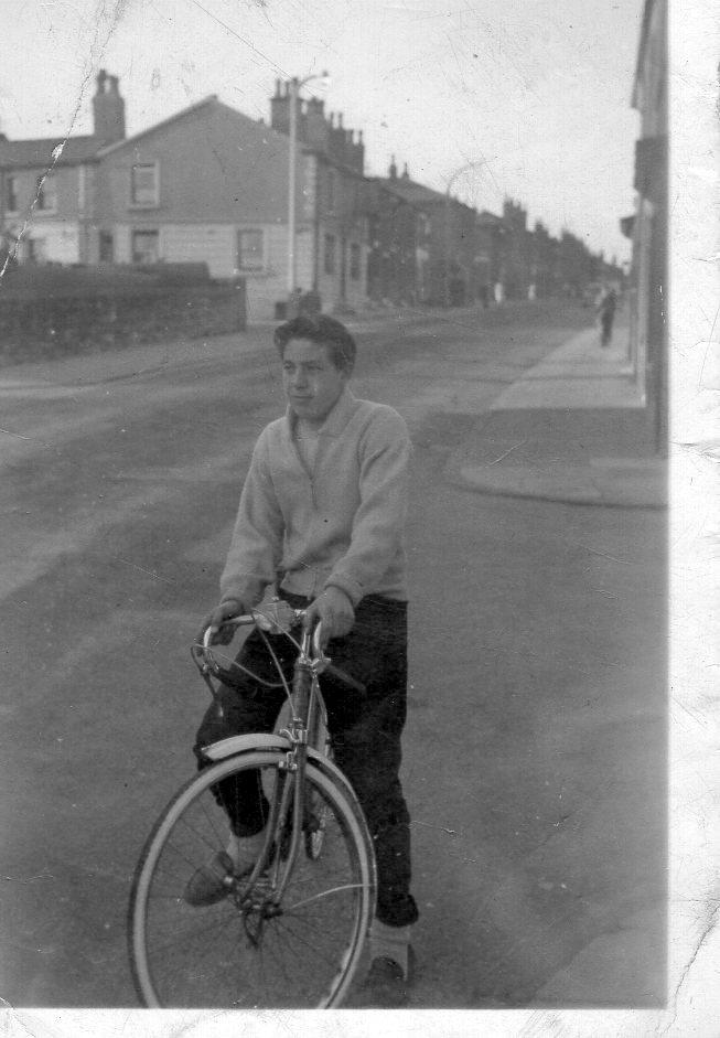 On my bike in Whelley 1961