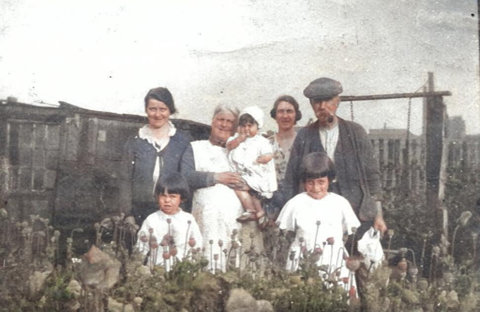 Foot family at Old Mill House, early 1930s