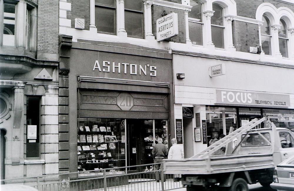 Ashton's Tobacconist, Wallgate 1988.