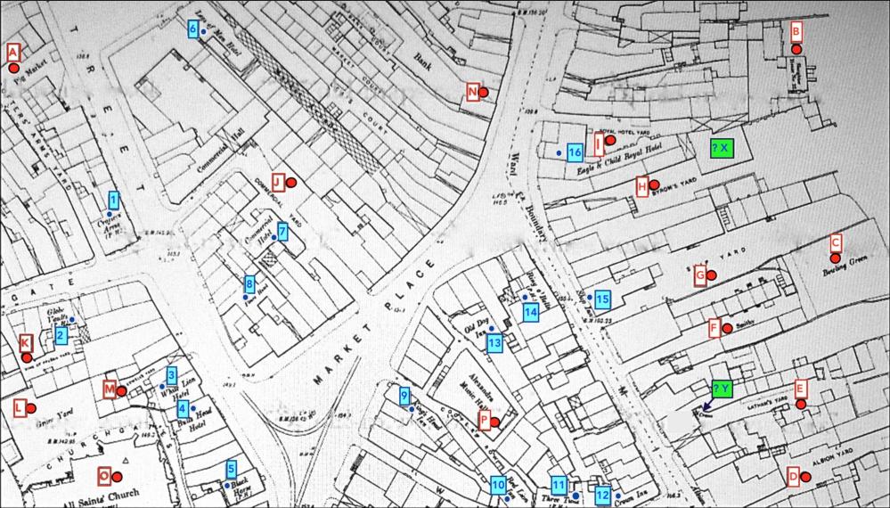 Market Place Map after 1870