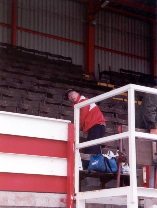 Geoff in the Douglas Stand.