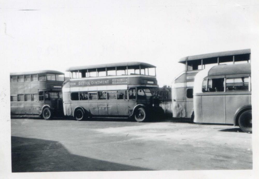 Buses at Atherton in 1949