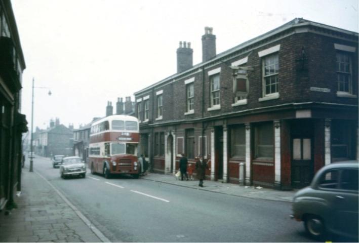 Down Scholes from top of Greenough Street, 1960s.