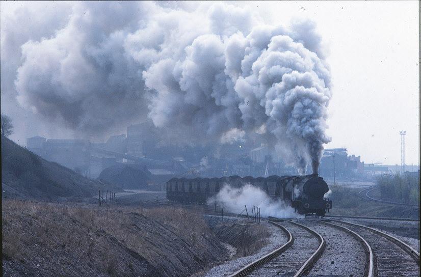 Bickershaw Colliery Steam Locos. 1980