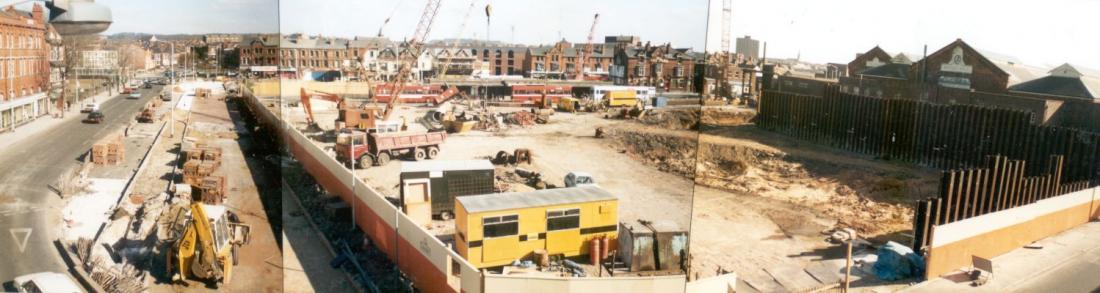 Construction of The Galleries.