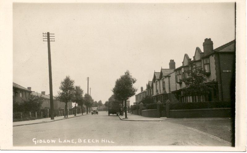 Gidlow Lane, Beech Hill.