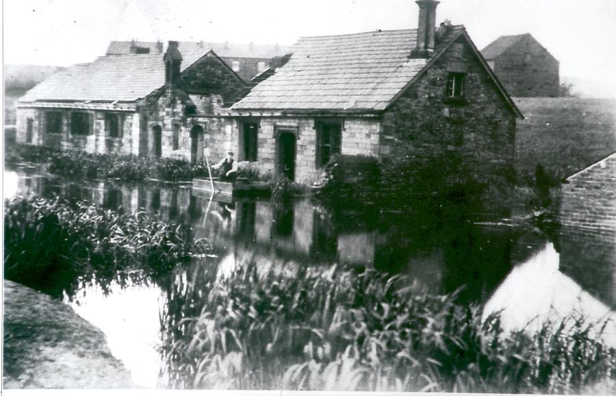 Crooke's first church and school, now sunk.