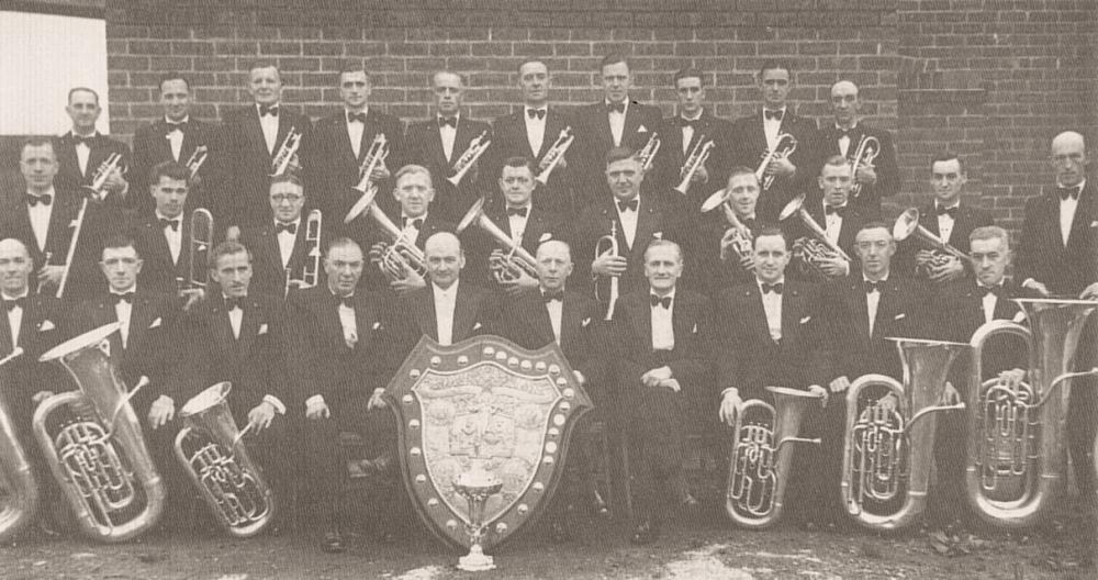 Bickershaw Colliery band 1946
