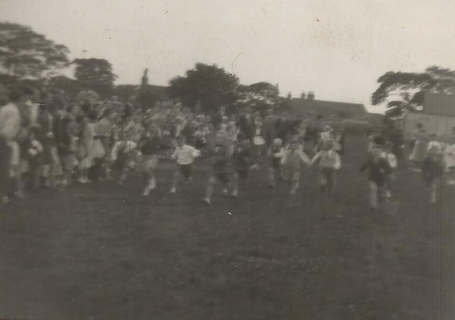 Walking Day Sports, on the upper reaches of Bankes Park, c1958.