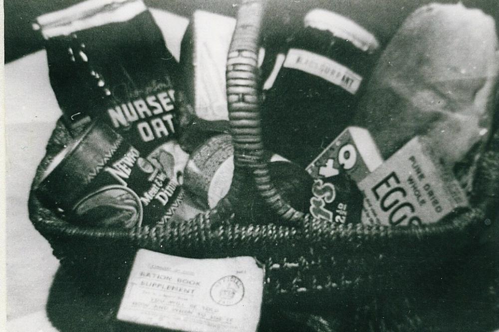Basket of Rations, after WWII