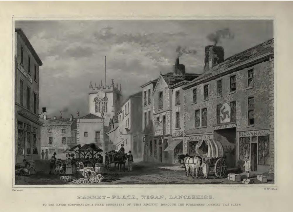 Wigan Market Place , 1831