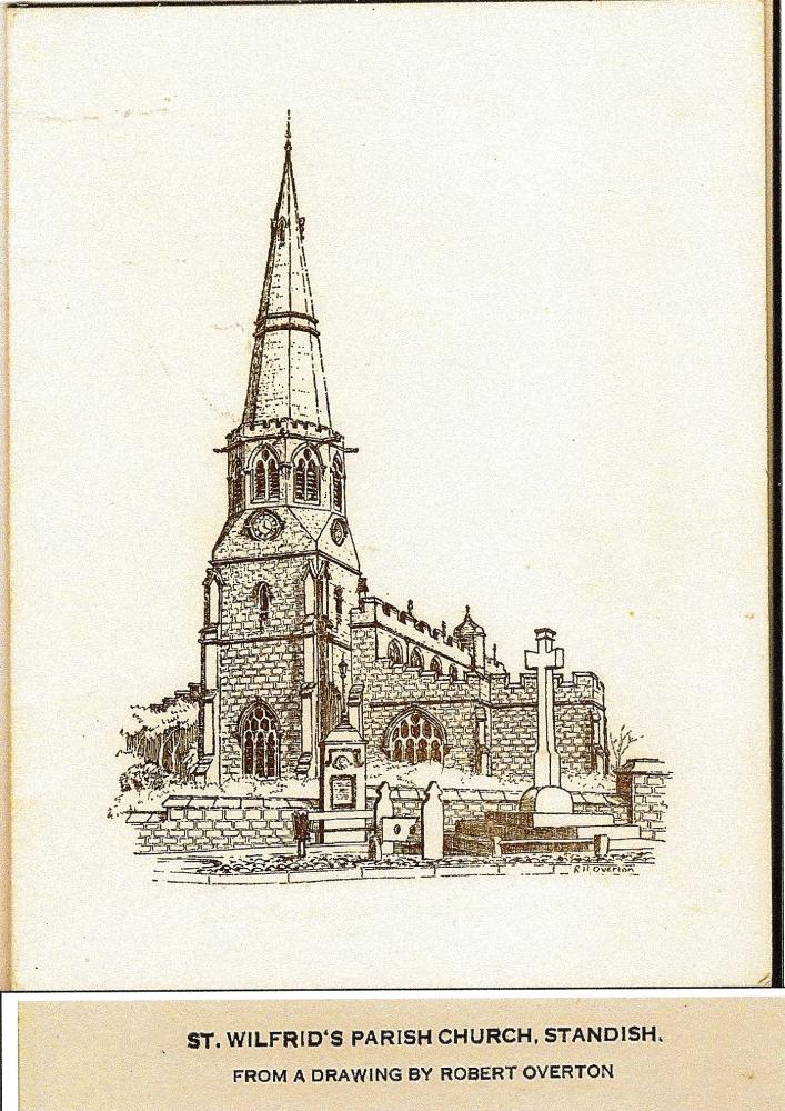St.Wilfred's Parish Church-Drawing by Robert Overton 