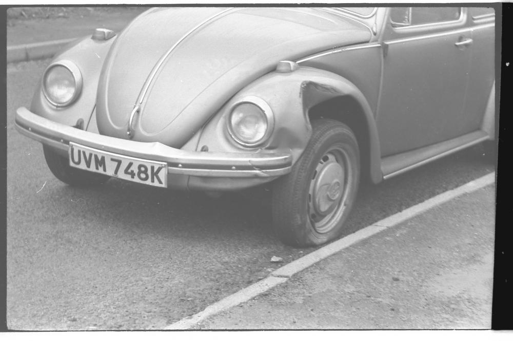 The Damaged VW Beetle Alma Hill Upholland Nr Wigan