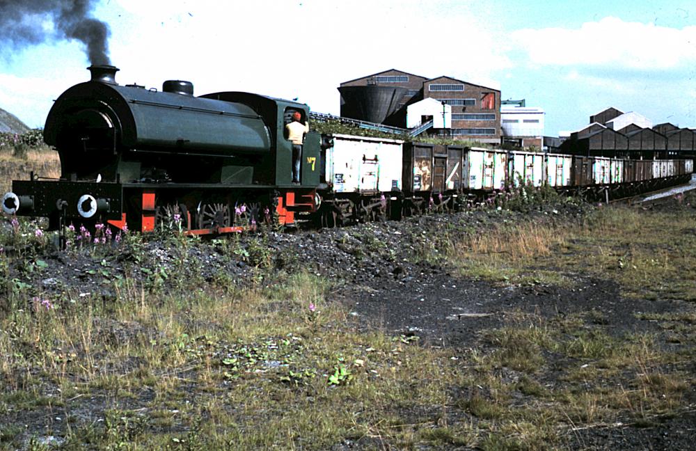 Steam Train at Bickershaw ,late 70's