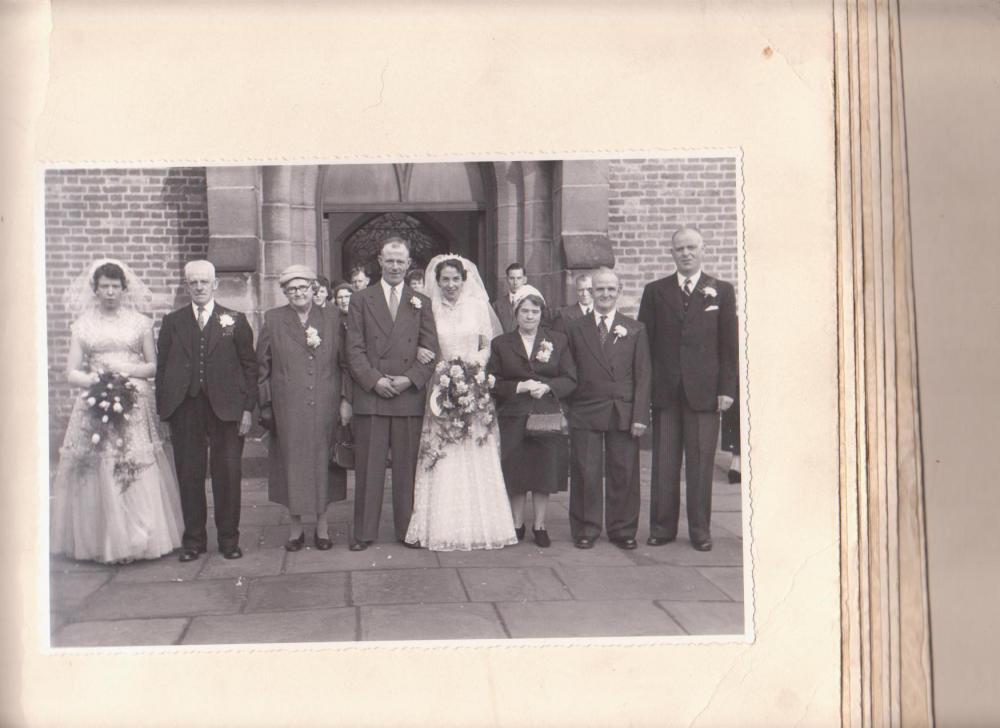 Richard  Taylor and Ellen Hindley's Wedding March 1957