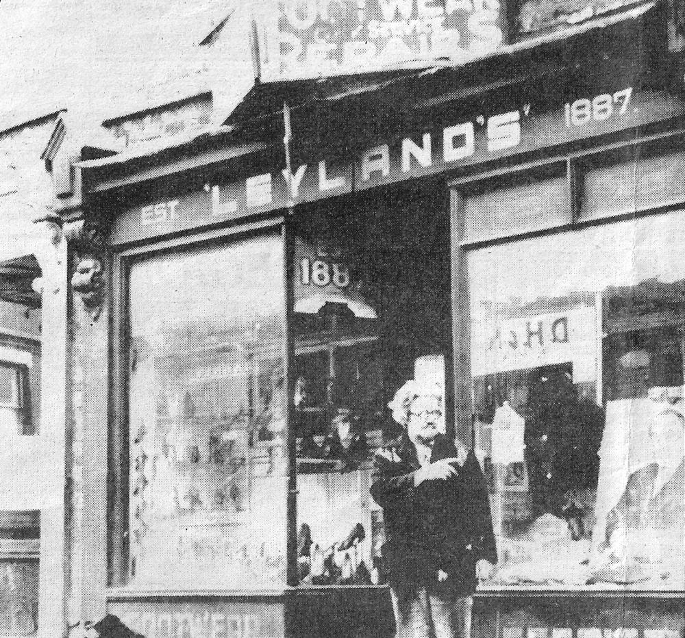 Jim Isherwood's Cobblers Shop Greeneough St circa 1950s