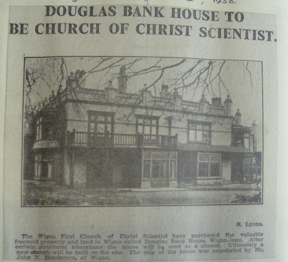 DOUGLAS BANK HOUSE WIGAN LANE.